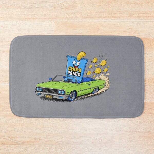 Item preview, Chips Potato Lowrider – Funny Snack Car Cartoon designed and sold by Aimetoi.