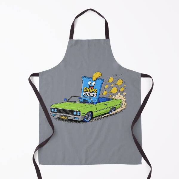Item preview, Chips Potato Lowrider – Funny Snack Car Cartoon designed and sold by Aimetoi.