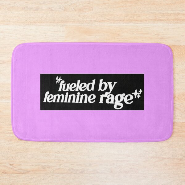 Item preview, Fueled By Feminine Rage - Sparkle Typography Quote Art designed and sold by BrontesWhimsyStore.