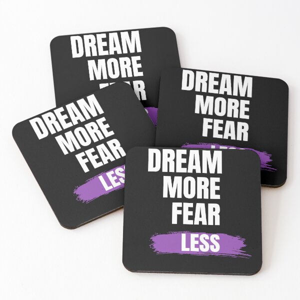 Item preview, Dream More Fear Less Motivational T-Shirt designed and sold by Mrali9914.