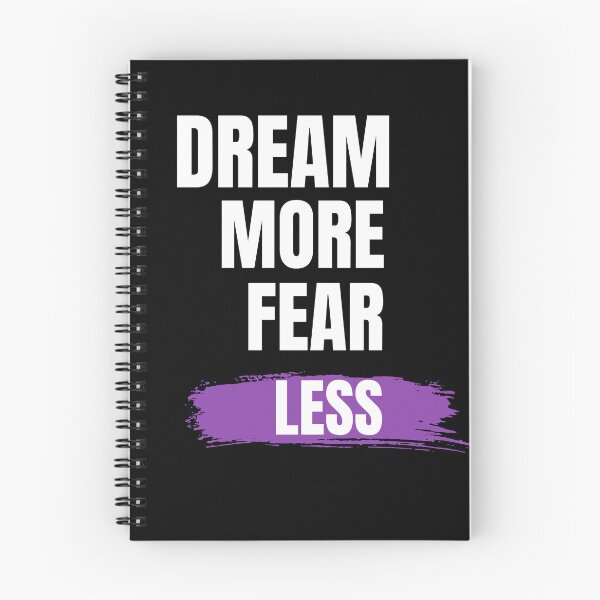 Item preview, Dream More Fear Less Motivational T-Shirt designed and sold by Mrali9914.