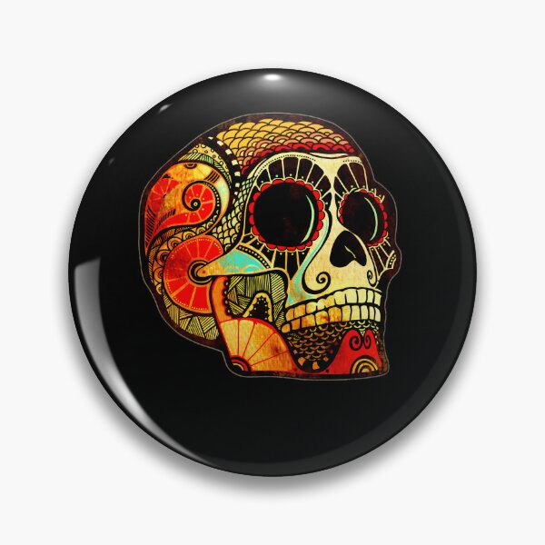 Item preview, Abstract Ornamental Sugar Skull designed and sold by lost-artbrush.