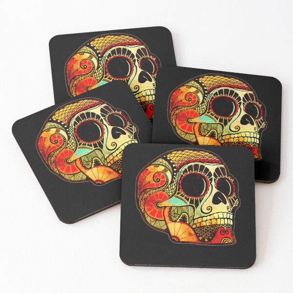 Item preview, Abstract Ornamental Sugar Skull designed and sold by lost-artbrush.