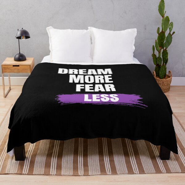 Item preview, Dream More Fear Less Motivational T-Shirt designed and sold by Mrali9914.