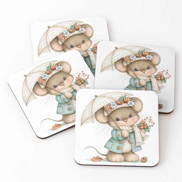 Item preview, Tiny Mouse with Autumn Charm designed and sold by Venon28.