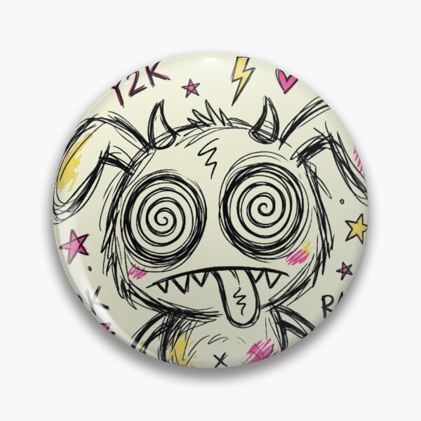 Item preview, Y2K Raw – Chaotic Sketch Monster Design designed and sold by @SHINTOSARTSTORE.