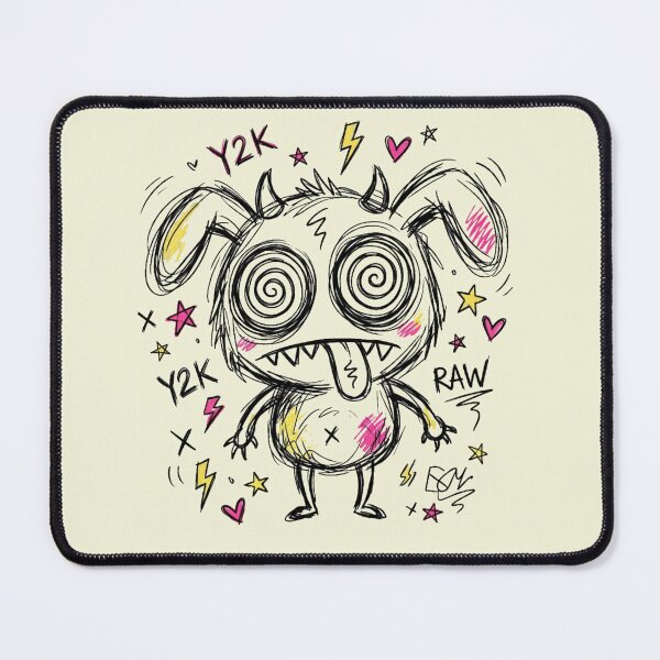 Item preview, Y2K Raw – Chaotic Sketch Monster Design designed and sold by @SHINTOSARTSTORE.