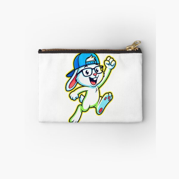 Aperçu de l'œuvre Personnage de lapin cool qui saute joyeusement créée et vendue par WearTheVibe Store.