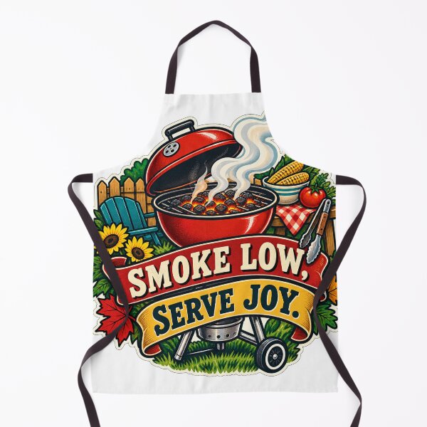 Item preview, Smoke Low Serve Joy Backyard Barbecue Cookout designed and sold by CheerfulNest.