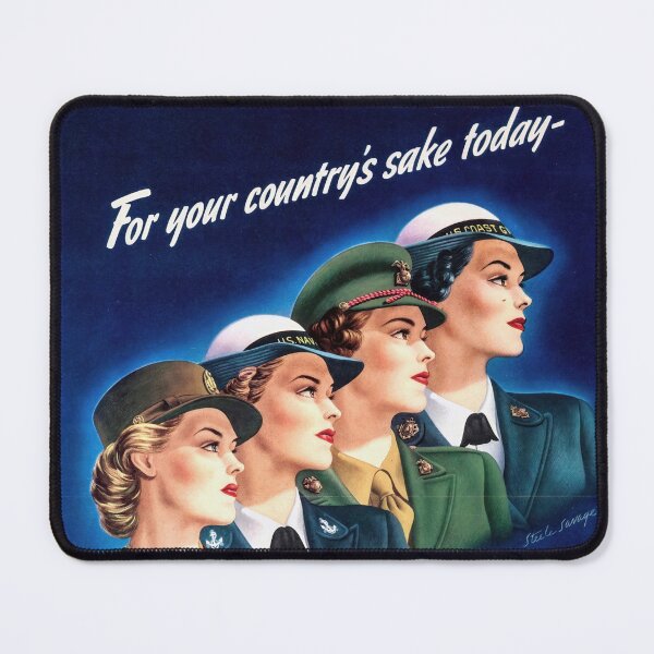 Item preview, Vintage WWII Women's Recruitment Poster | Army Navy Marine Corps Coast Guard Art | Join U.S. Armed Forces for Empowerment designed and sold by artofuniverse.