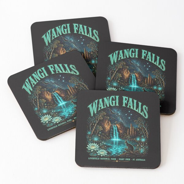 Item preview, Wangi Falls Litchfield National Park Night Swim Art NT Australia Waterfall Glow designed and sold by Yellowriversss.
