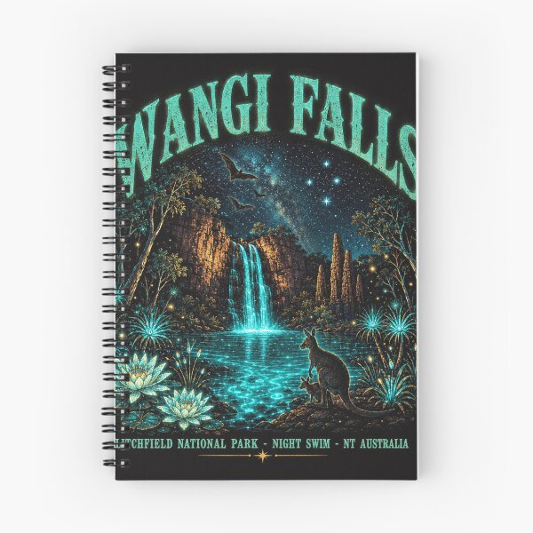 Item preview, Wangi Falls Litchfield National Park Night Swim Art NT Australia Waterfall Glow designed and sold by Yellowriversss.