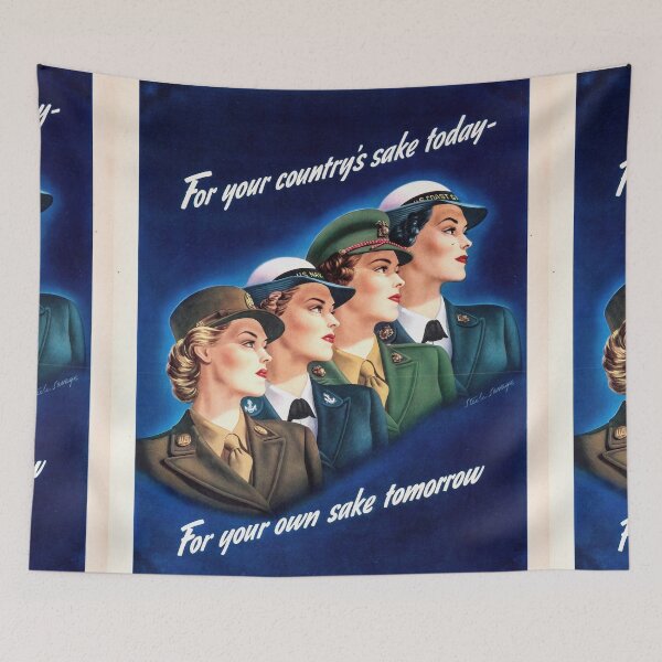 Item preview, Vintage WWII Women's Recruitment Poster | Army Navy Marine Corps Coast Guard Art | Join U.S. Armed Forces for Empowerment designed and sold by artofuniverse.