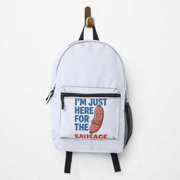 Item preview, I'm Just Here For The Sausage Funny Food Mascot designed and sold by Amir Faysal.
