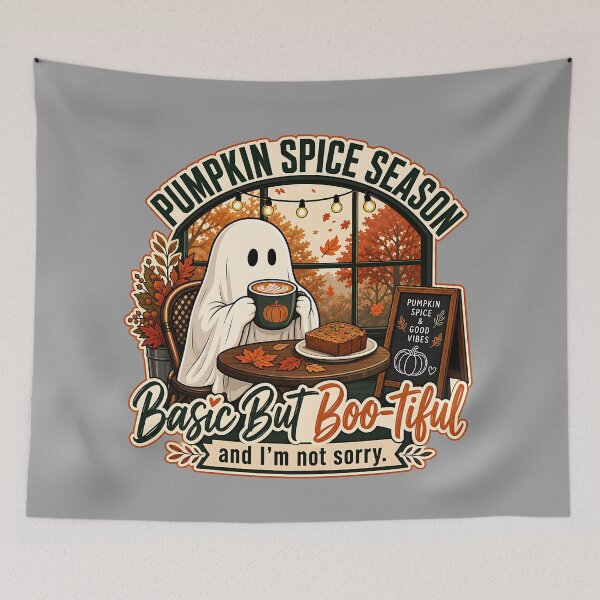 Item preview, Basic But Boo-tiful Cozy Ghost | Pumpkin Spice Design designed and sold by MOCH- ART.