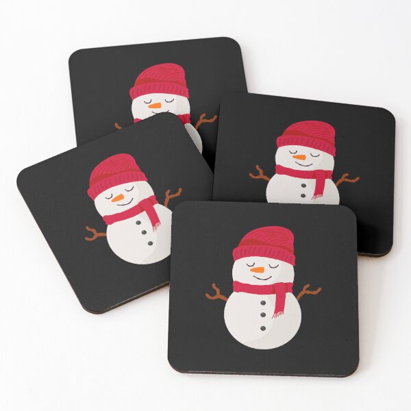 Item preview, Cute Little Snowman in Red Hat and Scarf designed and sold by chaaval.