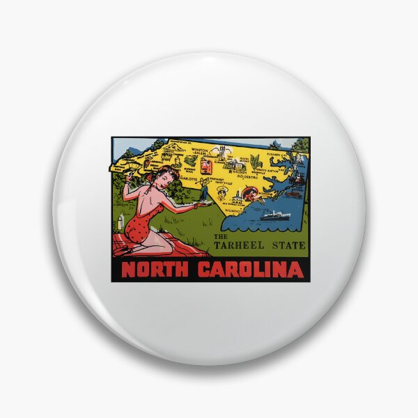 Item preview, North Carolina Nc State Map Vintage Travel Decal designed and sold by donte-wing.