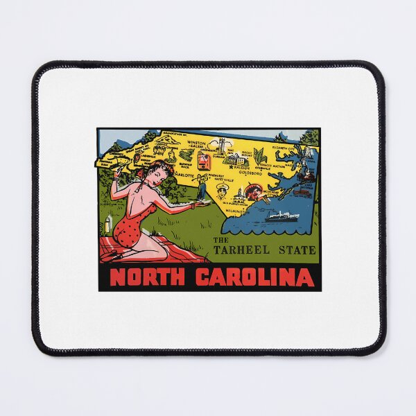 Item preview, North Carolina Nc State Map Vintage Travel Decal designed and sold by donte-wing.