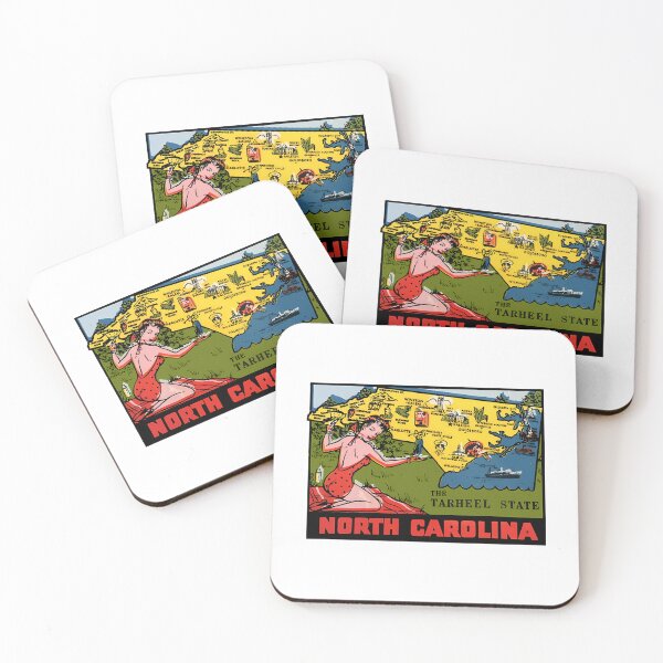Item preview, North Carolina Nc State Map Vintage Travel Decal designed and sold by donte-wing.
