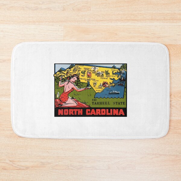 Item preview, North Carolina Nc State Map Vintage Travel Decal designed and sold by donte-wing.