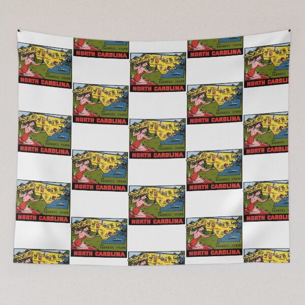 Item preview, North Carolina Nc State Map Vintage Travel Decal designed and sold by donte-wing.