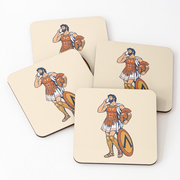Item preview, Spartan on the Phone – Ancient Greek Warrior Humor designed and sold by KungPowUnicorn.