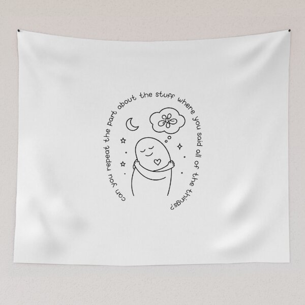 Item preview, Funny Ghost Line Art Speech Bubble Quote designed and sold by felixpalette.