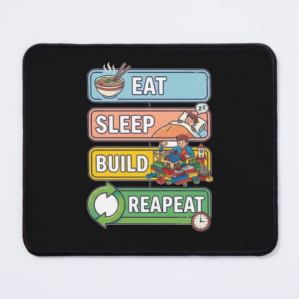 Item preview, Eat Sleep Build Reapeat - Brick Builder Life designed and sold by Ksaw0710.