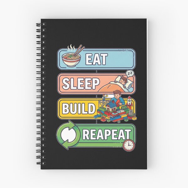 Item preview, Eat Sleep Build Reapeat - Brick Builder Life designed and sold by Ksaw0710.