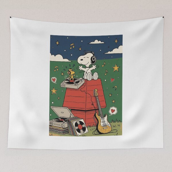 Item preview, Snoopy DJ Night Vinyl Record Music Time designed and sold by maegilldepus.