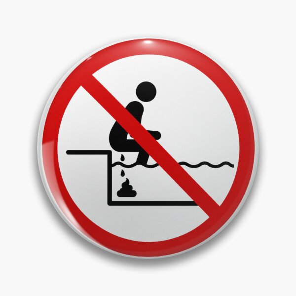 Item preview, No Pooping In The Pool designed and sold by MonkiFlipp.