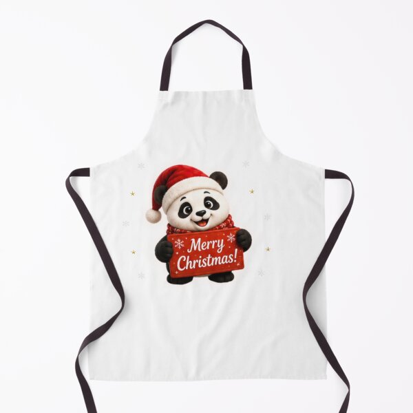 Item preview, Cute Christmas Panda Holding Merry Christmas Sign designed and sold by EnginerdStudio.