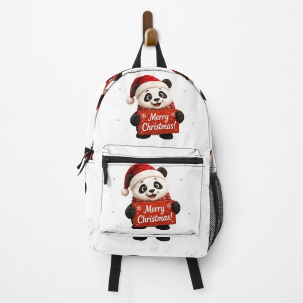 Item preview, Cute Christmas Panda Holding Merry Christmas Sign designed and sold by EnginerdStudio.