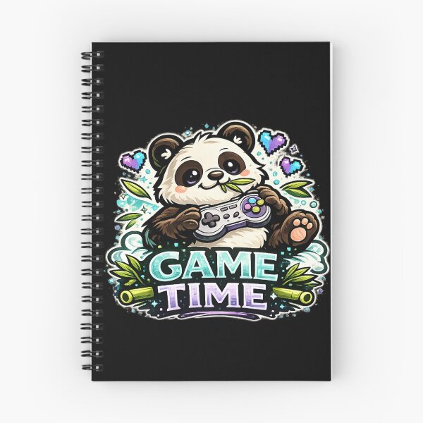 Item preview, Game Time – Cute Panda Gamer Bamboo Design designed and sold by ArtisticHeart21.