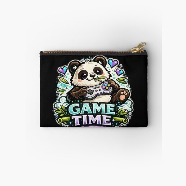 Item preview, Game Time – Cute Panda Gamer Bamboo Design designed and sold by ArtisticHeart21.