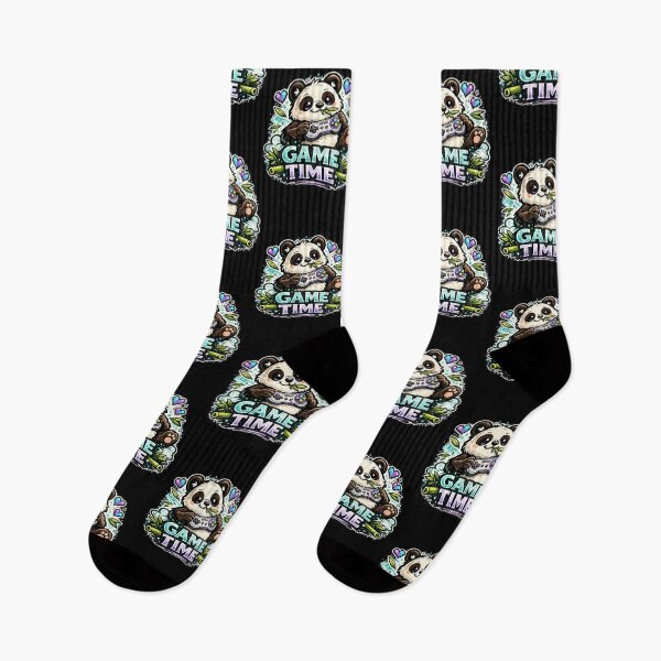 Item preview, Game Time – Cute Panda Gamer Bamboo Design designed and sold by ArtisticHeart21.