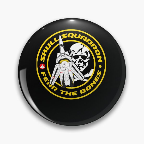 Item preview, Fighter Jet Emblem Skull Badge Fear The Bones designed and sold by a--n.