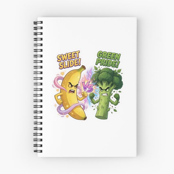 Item preview, Banana Versus Broccoli Nutrition Clash Sticker designed and sold by Imaginarium of Chaos falcon88 .