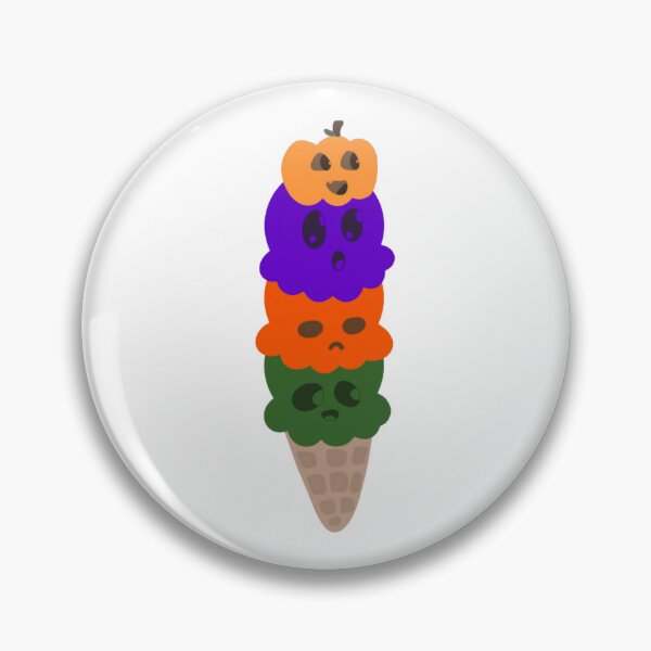 Item preview, Halloween Ice Cream Cone Funny Spooky Stacked Monsters Graphic designed and sold by Thepoodleart.