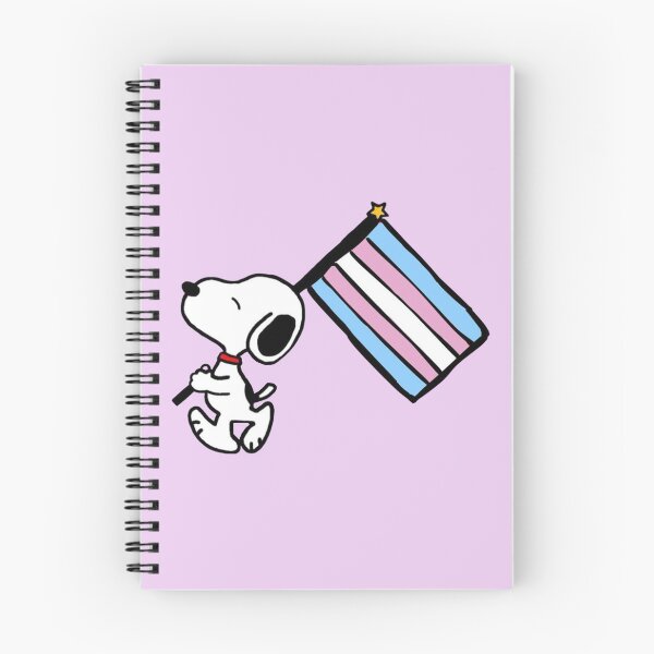 Item preview, Snoopy Walking Transgender Pride Flag Banner designed and sold by Bohepa.