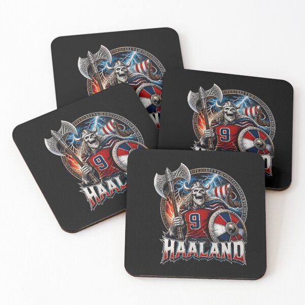 Item preview, Haaland Viking Skeleton Football Warrior designed and sold by shaunturek36.