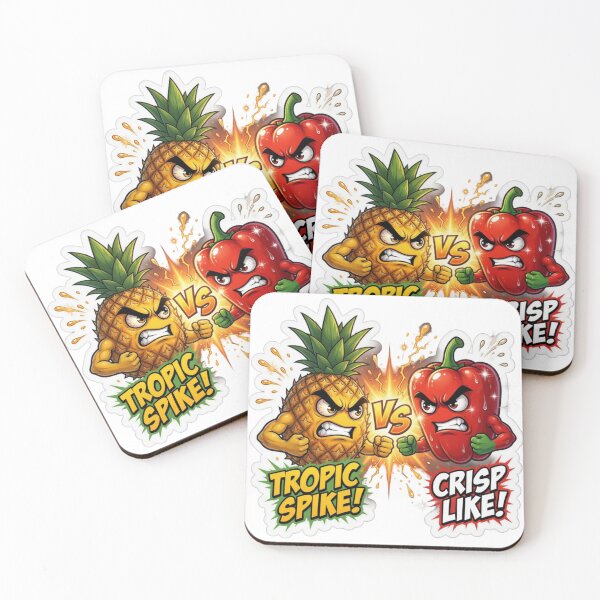 Item preview, Pineapple Versus Bell Pepper Flavor Sticker designed and sold by Imaginarium of Chaos falcon88 .