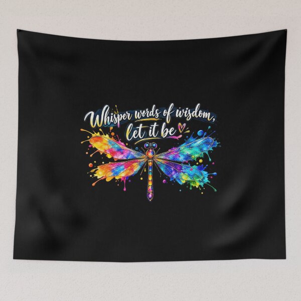 Item preview, Whisper Words of Wisdom Let It Be Dragonfly Watercolor Art T-Shirt & Hat designed and sold by KTD28_SHOP.