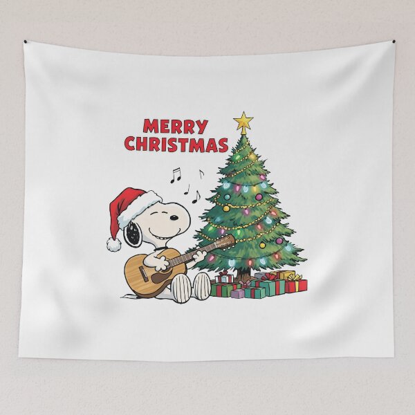 Item preview, Snoopy Playing Guitar Christmas Holiday Snoopy Peanuts  designed and sold by maegilldepus.