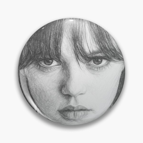 Item preview, Gothic Girl Pencil Sketch Portrait - Dark Academia Realistic Fine Art Drawing designed and sold by Leon Woods Pencil Art.