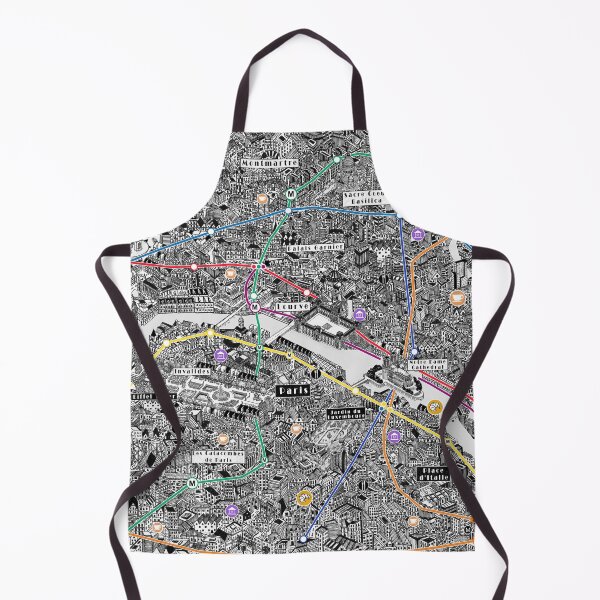 Item preview, Paris city metro explorer map France designed and sold by oliver polanski.