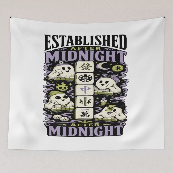 Item preview, Spooky Halloween Mahjong Club – Mahjong Lover Design designed and sold by JansenGS.