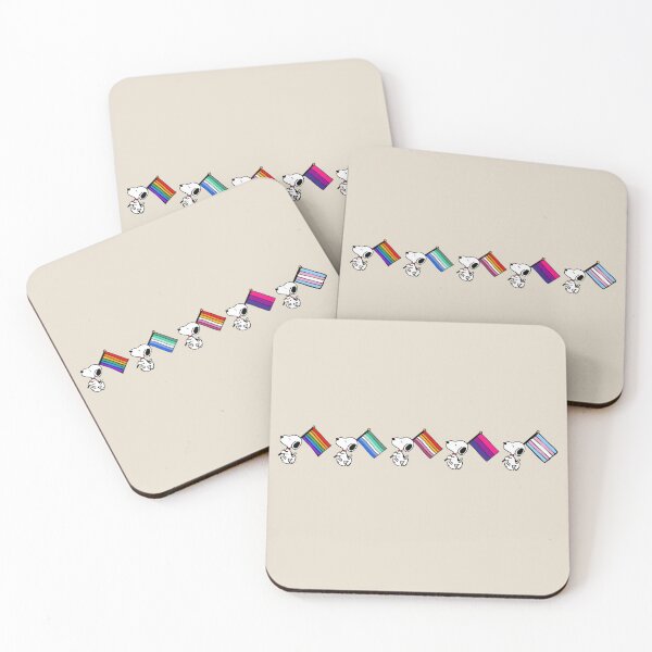 Item preview, Snoopy Diversity Pride Flags Line Gay Lesbian Bi Trans designed and sold by Bohepa.