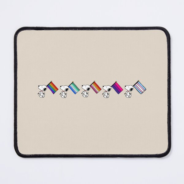 Item preview, Snoopy Diversity Pride Flags Line Gay Lesbian Bi Trans designed and sold by Bohepa.