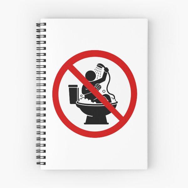 Item preview, No Showering Allowed designed and sold by MonkiFlipp.